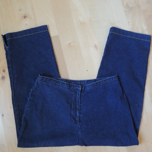 LOFT Petites Blue Stretch Denim Capri Jeans 6P - Picture 5 of 7